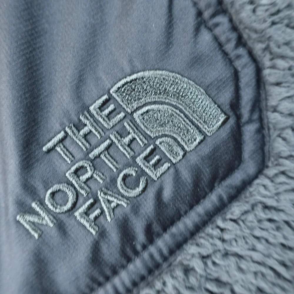North Face Jacket Mens XL Gray Sherpa Fleece 1/4 Zip Pullover Coat Outdoor Hike